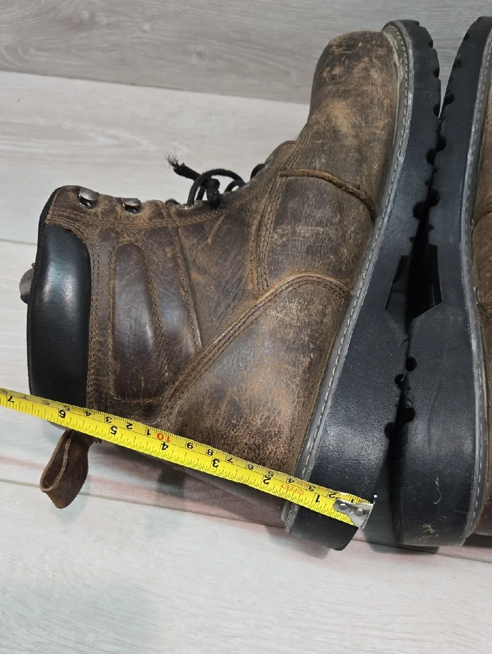 Wolverine Men's W10633 Steel Toe Waterproof Leather Work BootsShoes Sz 12M
